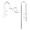 Amazing Aqua Glas Ein-/Auslassrohre Lilly-Set, 16/22 mm