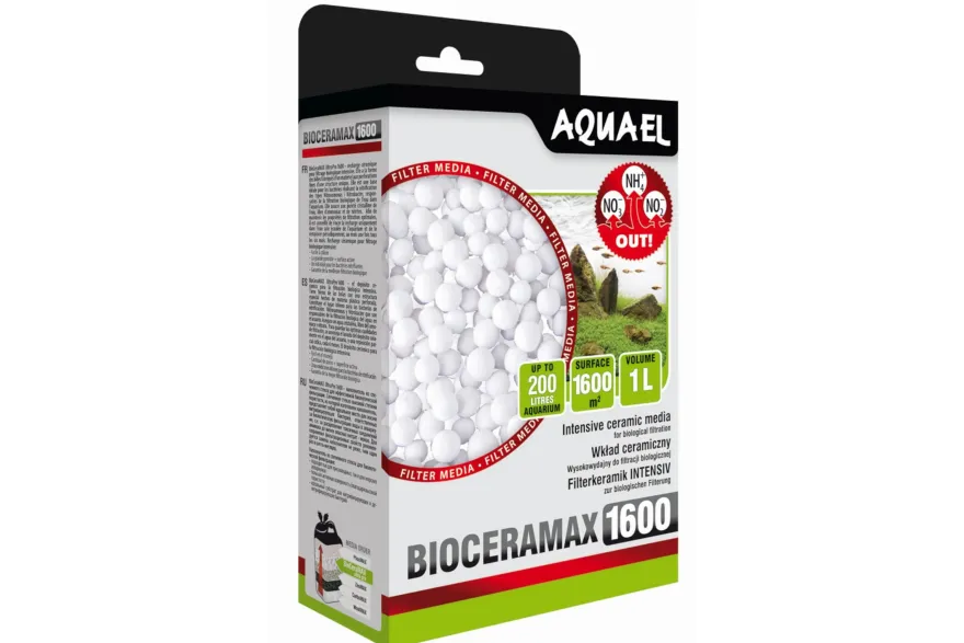 Aquael Filtermedium BioCeraMax 1600, Keramikgranulat, 1 L