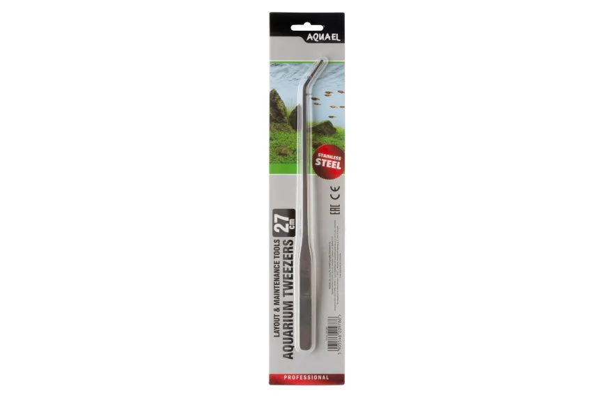 Aquael Tweezers, gebogene Pinzette, 27 cm