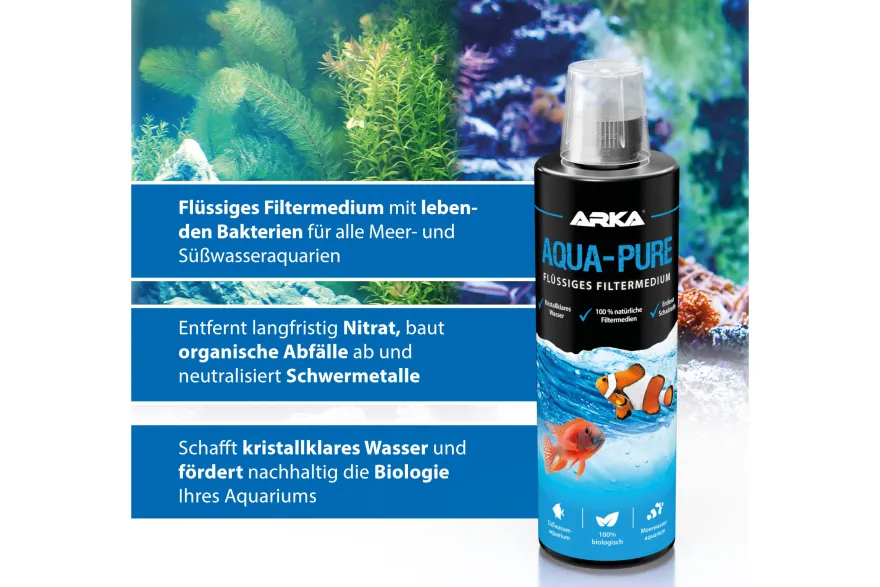 ARKA Aqua Pure, Flüssiges Filtermedium, 118 ml