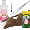 Axolotl Starter-Set: Hautschutz, Höhle & Futter