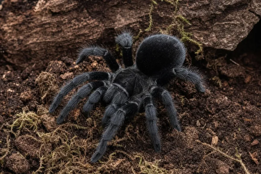 Brasilianische Schwarze Vogelspinne, Grammostola pulchra