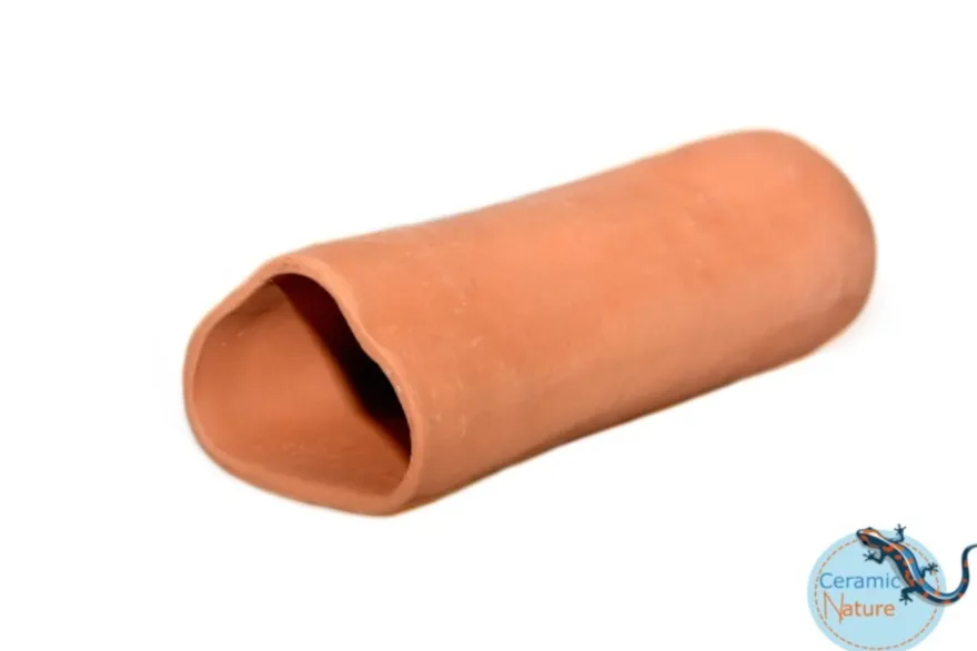 CeramicNature Höhle dreieckig, groß – rot, ca. 16,5 × 6 × 4,55 cm