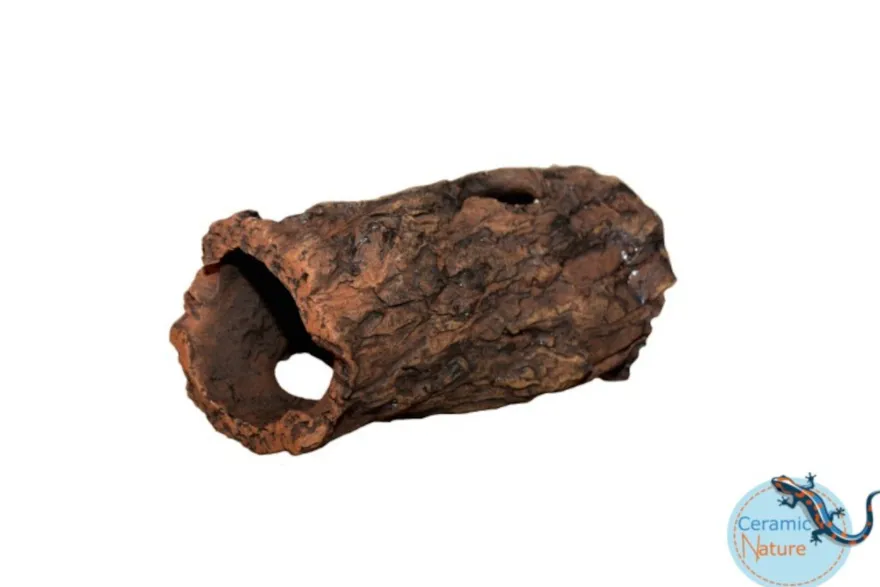 CeramicNature Log M, Baumstamm-Höhle, ca. 19 × 7 × 7 cm
