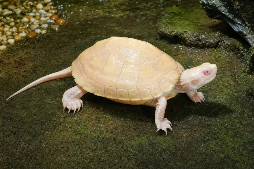 Chinesische Dreikielschildkröte „Albino“, Mauremys reevesii