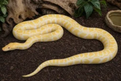 Dunkler Tigerpython „Albino“, Python bivittatus