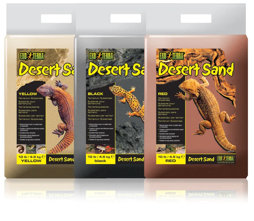 Exo Terra DesertSand schwarz 4,5kg Terrariensubstrat