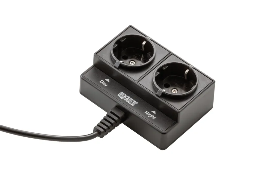 Exo Terra Thermostat 600W mit Doppelsteckdose