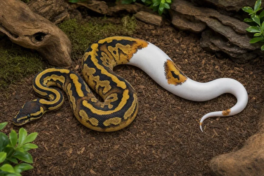 Fire-Piebald-Königspython, Python regius