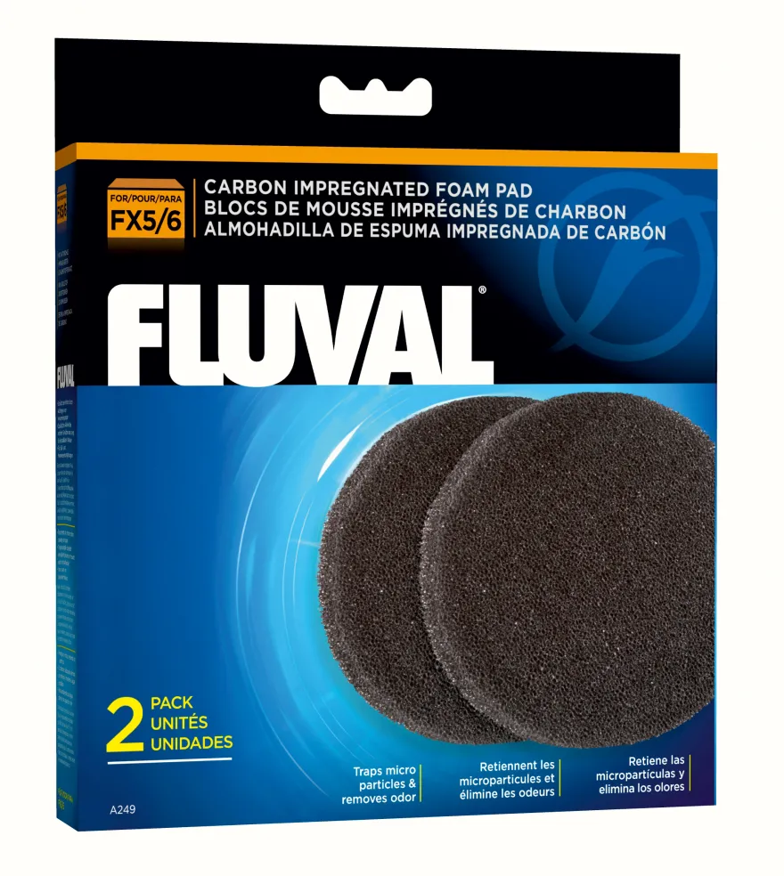 Fluval FX5/6 Kohle/Filterschwamm 2er-Pack