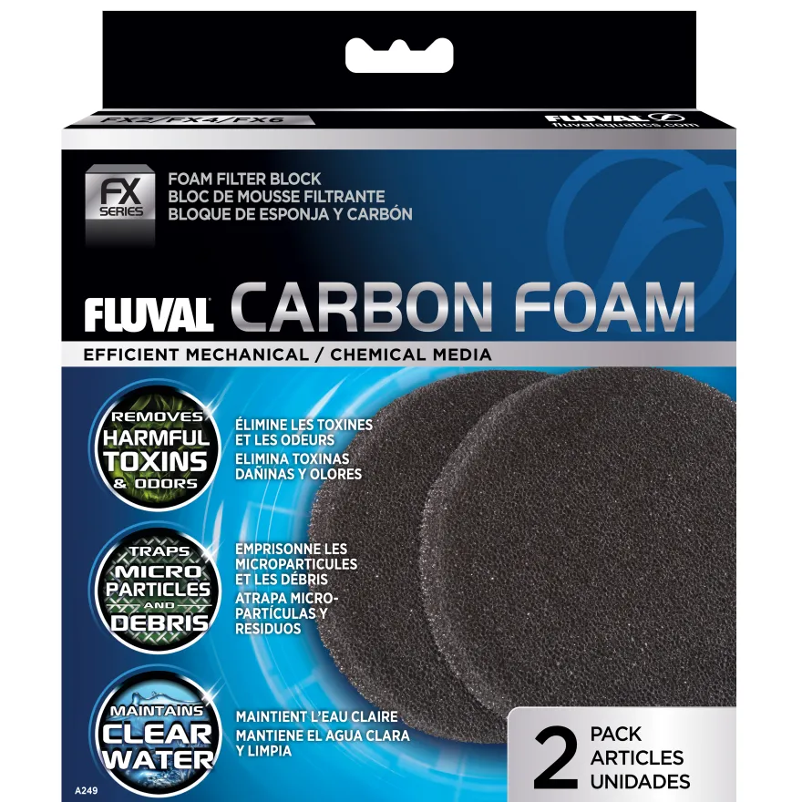 Fluval FX5/6 Kohle/Filterschwamm 2er-Pack