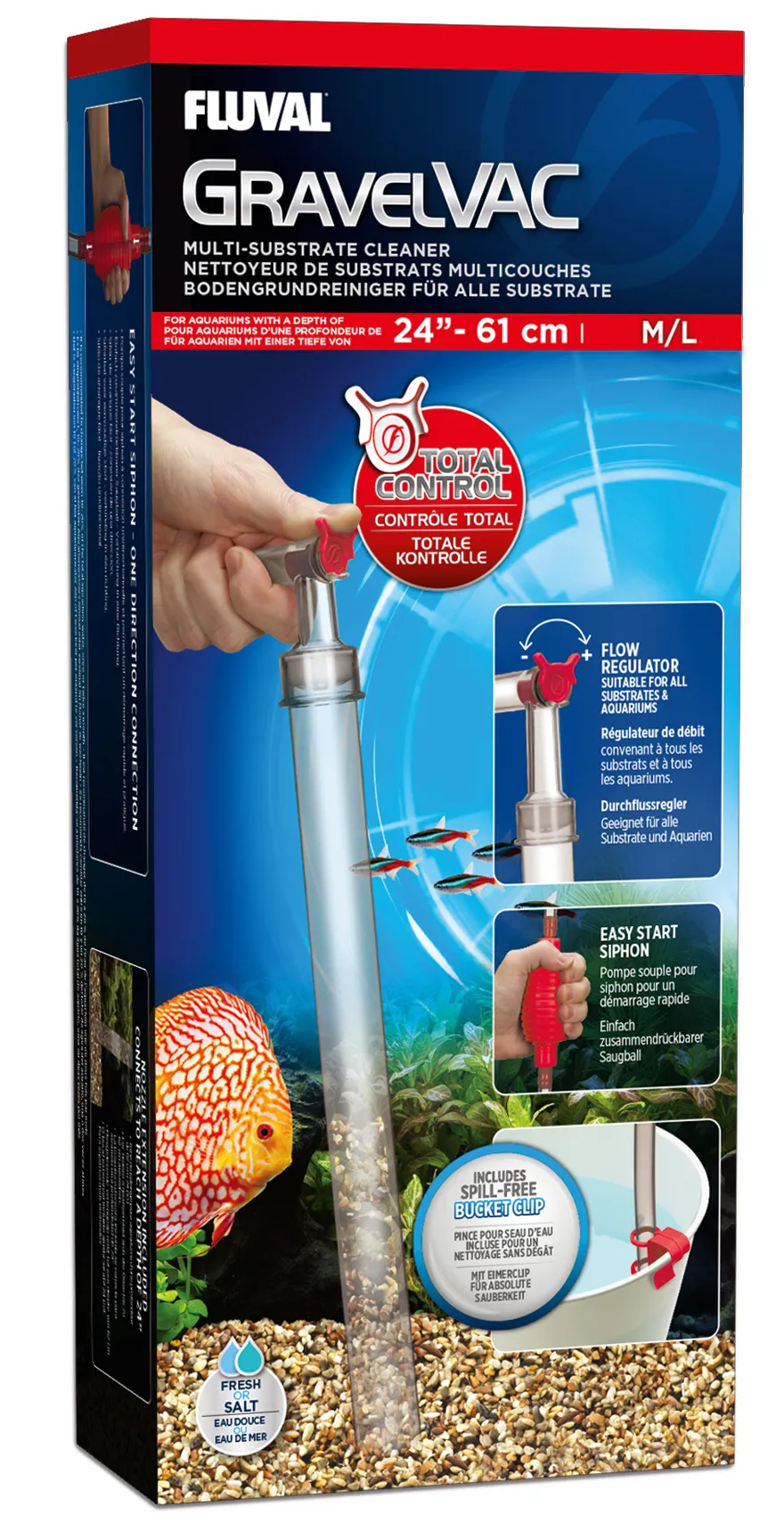 Fluval GravelVac Mulmsauger mittel/groß