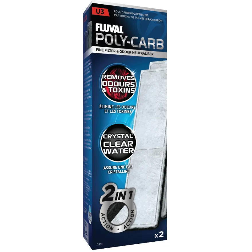 Fluval U3 Poly-Aktivkohle Filtereinsatz
