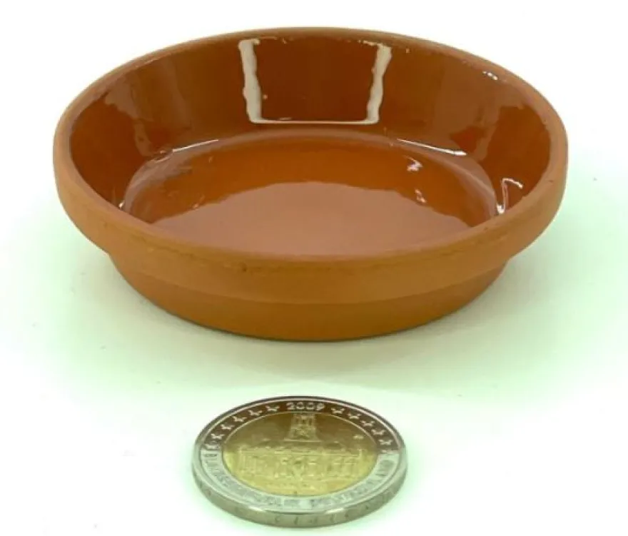 Futterschale glasiert 6,9 x 1,7 cm (Ø6 cm innen)