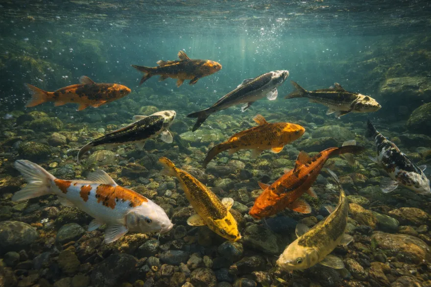Ghost-Koi Farbmix, Cyprinus carpio, 6-9 cm