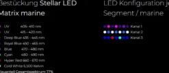 Giesemann STELLAR LED Marine, 600 mm - 2 x 40 W, weiß