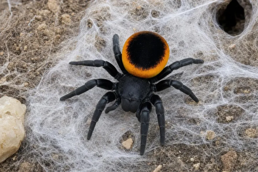 Griechische Röhrenspinne „Orange Ring“, Eresus walckenaeri