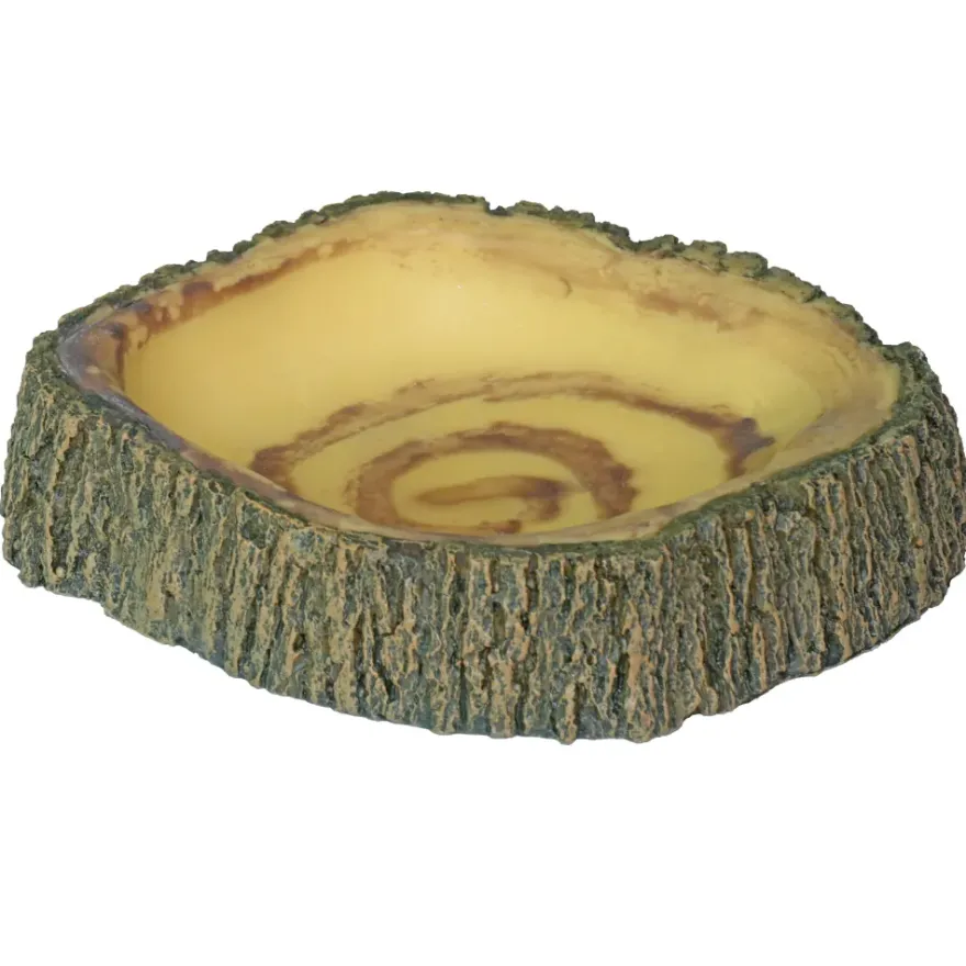 Hobby Bark Bowl 2, Futternapf in Rindenoptik, 17 x 15,5 x 3,5 cm