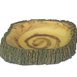 Hobby Bark Bowl 2, Futternapf in Rindenoptik, 17 x 15,5 x 3,5 cm