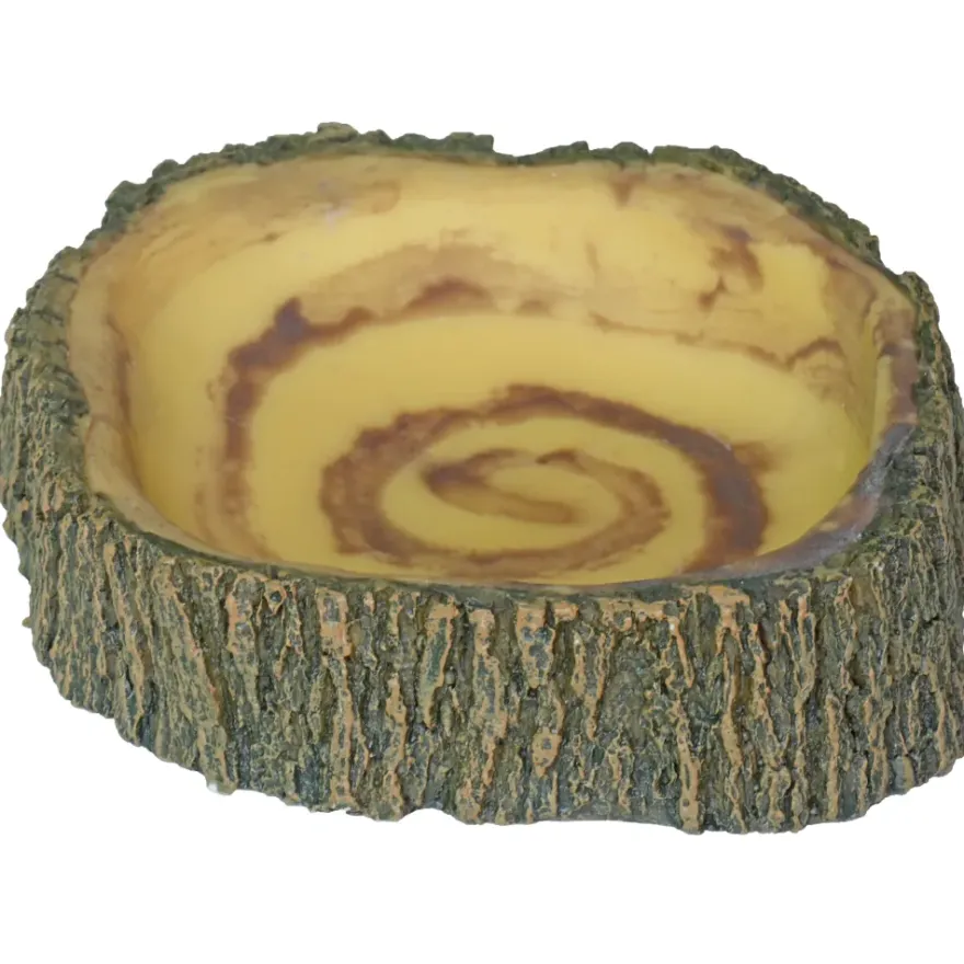 Hobby Bark Bowl 2, Futternapf in Rindenoptik, 17 x 15,5 x 3,5 cm