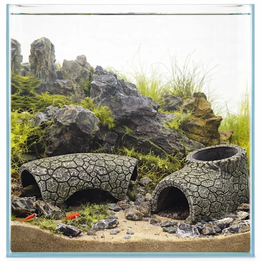 Hobby Cracked Rock Cave 1, Aquarienhöhle, 17 x 8,5 x 5 cm