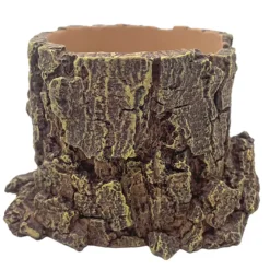 Hobby Forest Stump, Trinkschale und Pflanztopf, 14 x 12,5 x 10 cm