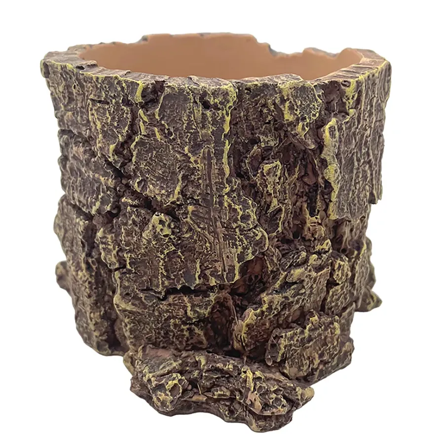Hobby Forest Stump, Trinkschale und Pflanztopf, 14 x 12,5 x 10 cm