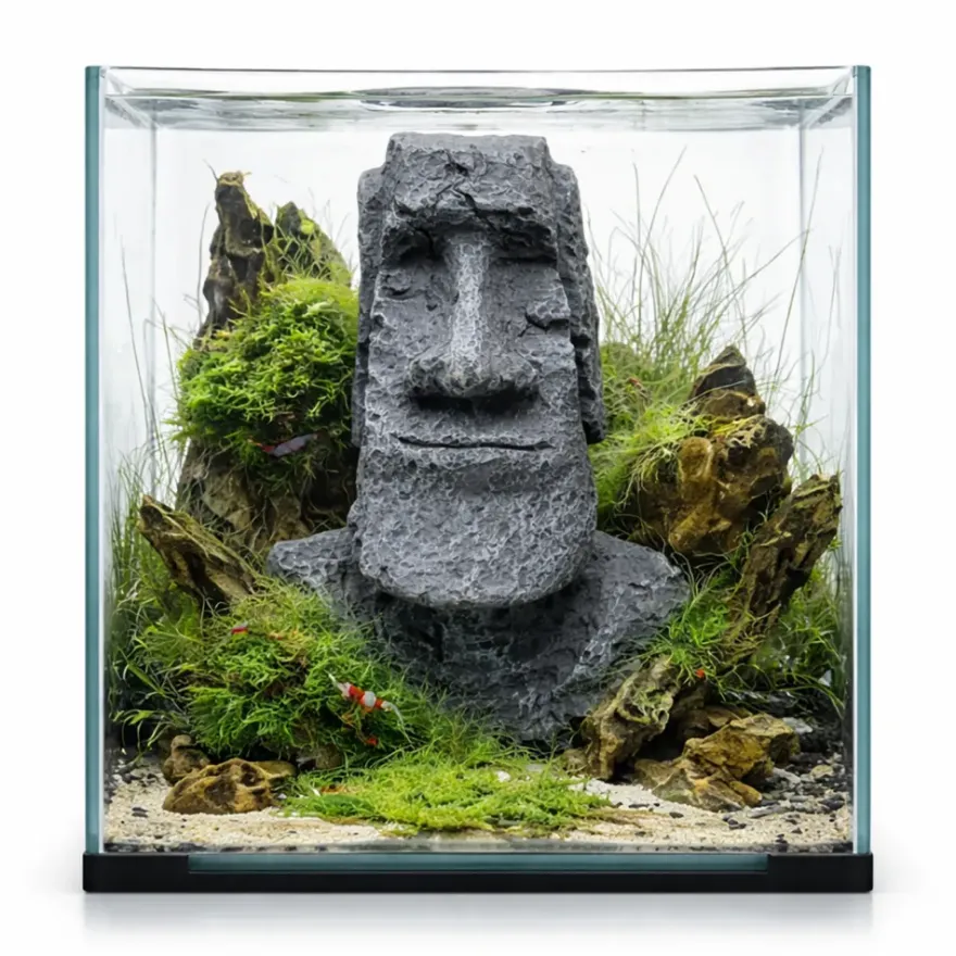 Hobby Moai Ora 1, Aquarium-Deko, 12,5 x 11,5 x 17,5 cm