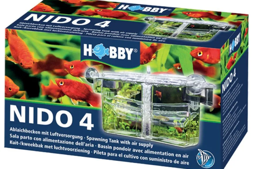 Hobby Nido 4, Ablaichbehälter mit Sauerstoffversorgung