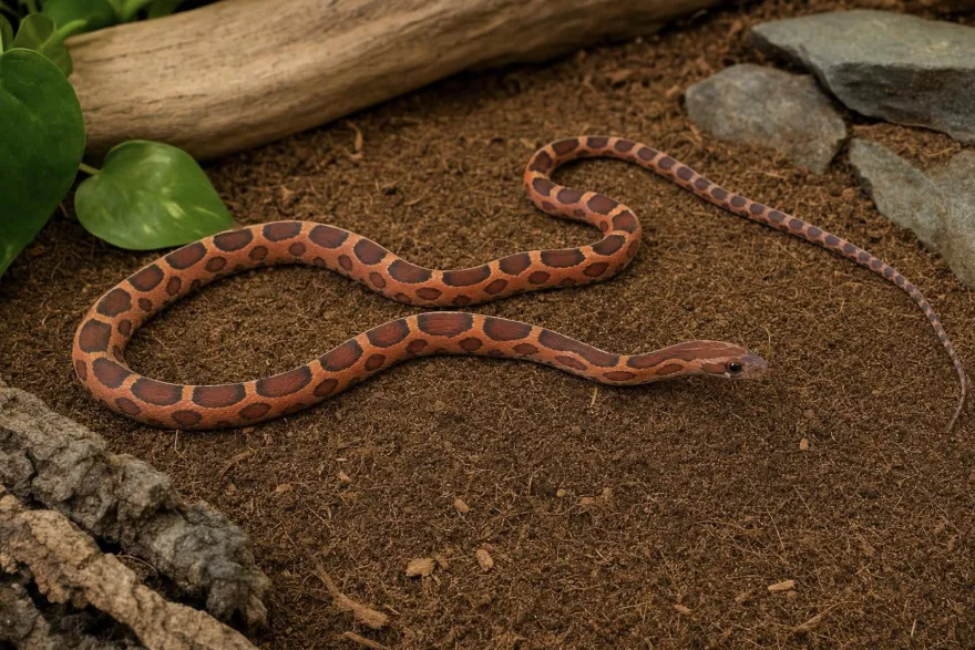 Hypo-Okeetee-Kornnatter „Scaleless“, Pantherophis guttatus