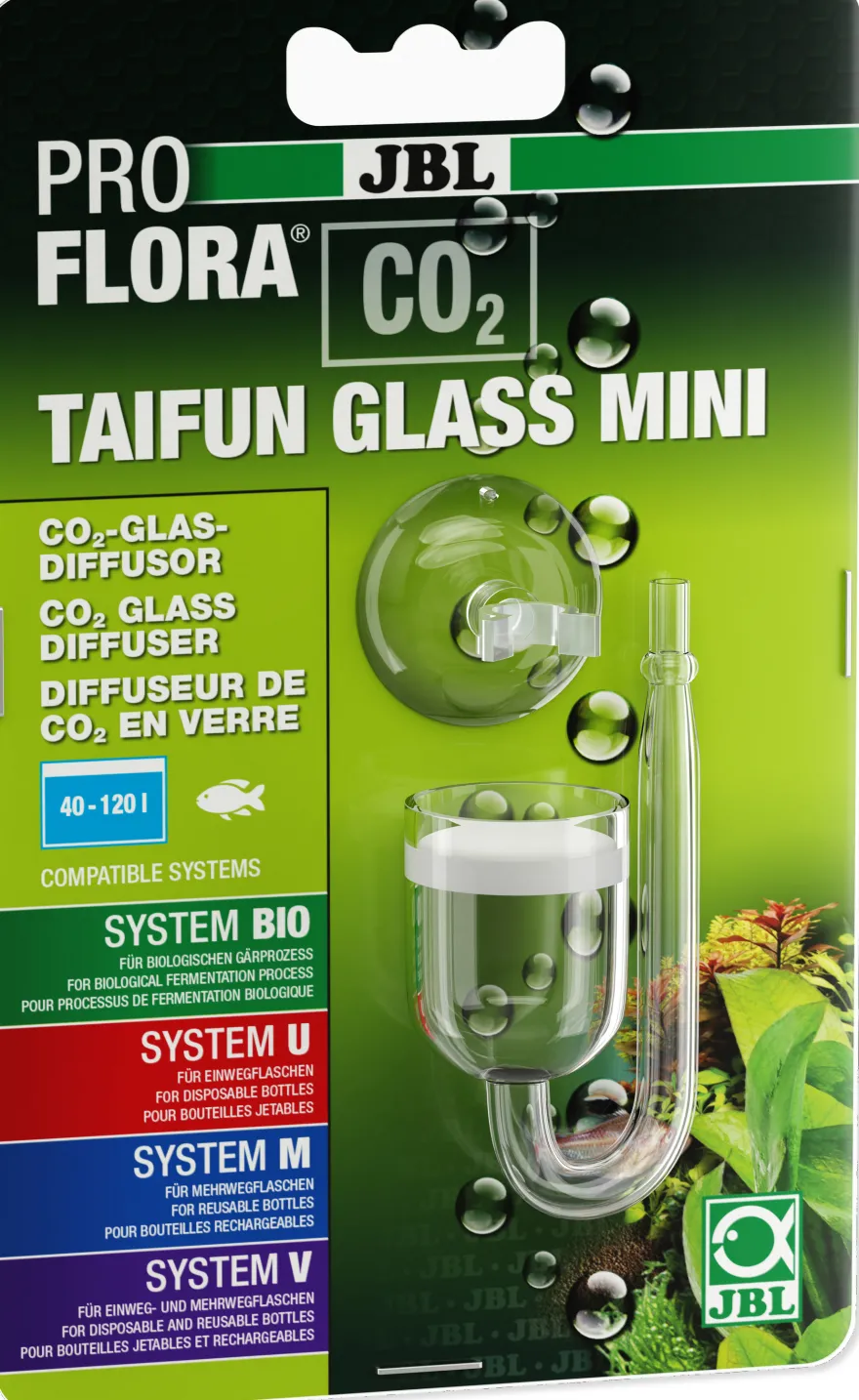 JBL ProFlora CO2 Taifun Glass Mini, CO2-Diffusor