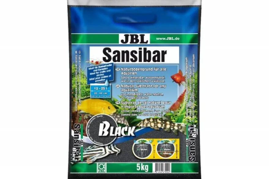 JBL Sansibar Dark (ehemals Black), Aquarium-Naturkies, 10 kg