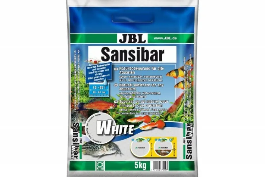 JBL Sansibar White, Aquarium-Naturkies, 5 kg