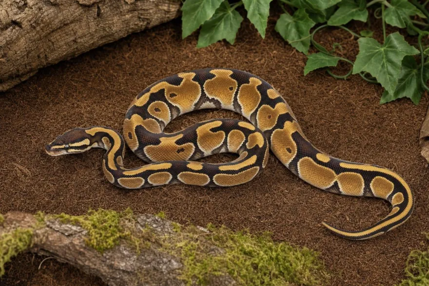 Königspython „Enchi Red Stripe“, Python regius