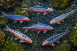Koi Asagi (mit Rückenschuppen), Mix 7-10 cm, Cyprinus carpio