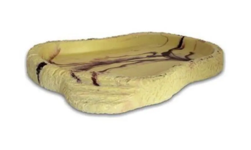Lucky Reptile Food Dish Sandstein mittel, ca. 20,5 × 15 × 2 cm