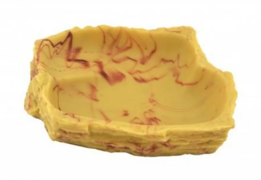 Lucky Reptile Water Dish Sandstein mittel, ca. 13 × 10,5 × 2,5 cm