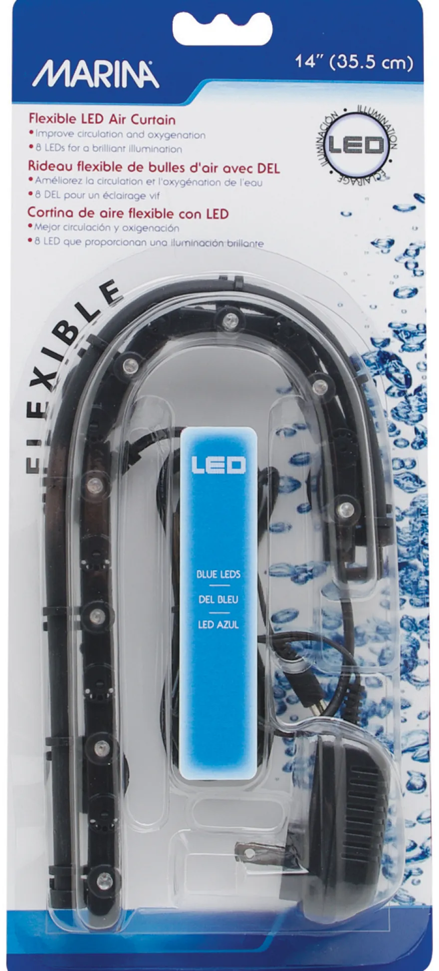 Marina Flex LED Vorhang blau 35,5 cm