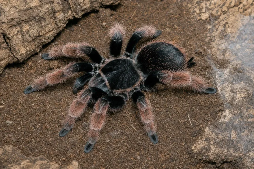 Mexikanische Orangebein-Vogelspinne, Brachypelma klaasi