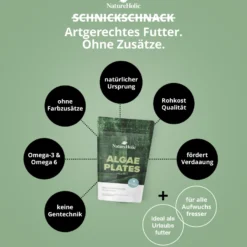 NatureHolic AlgaePlates Algenfutterblätter, 5 Stück