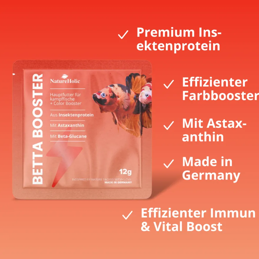 NatureHolic Alles für Kampffische Set - Komplett Pflege & Futter für Kampffische