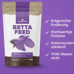 NatureHolic Alles für Kampffische Set - Komplett Pflege & Futter für Kampffische