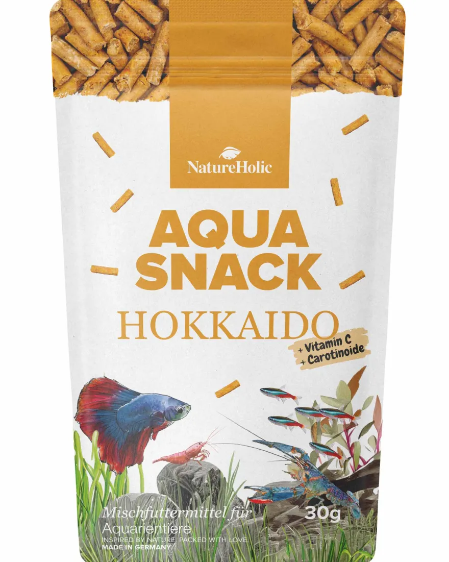 NatureHolic AquaSnack Hokkaido Sticks, Futtersticks, 30 g