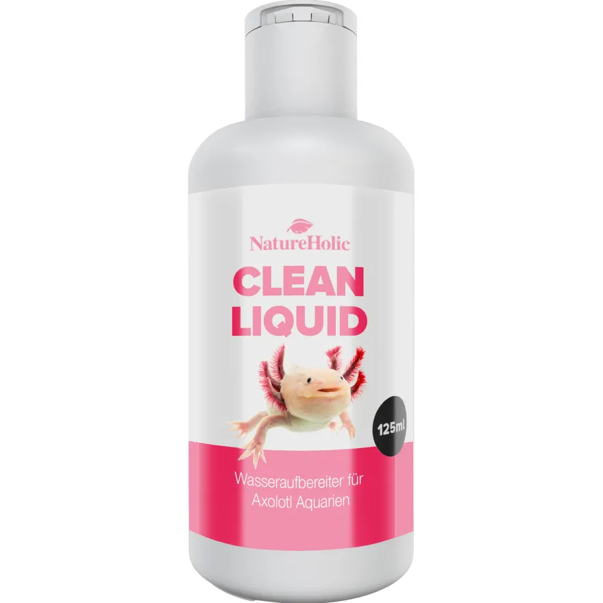 NatureHolic Axolotl Pflege-Set, Wasserpflege, Schleimhautschutz & Spezialfutter