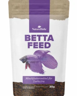 NatureHolic Bettafeed, Spezialfutter für Kampffische, 30 g