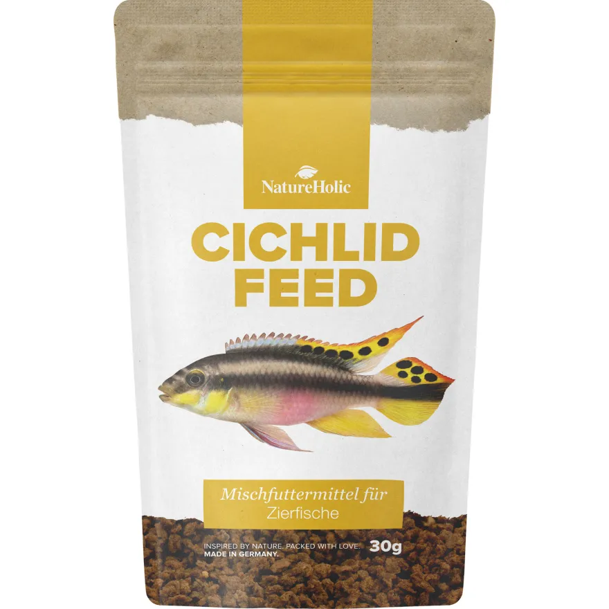 NatureHolic Cichfeed, Cichlidenfutter, 30 g