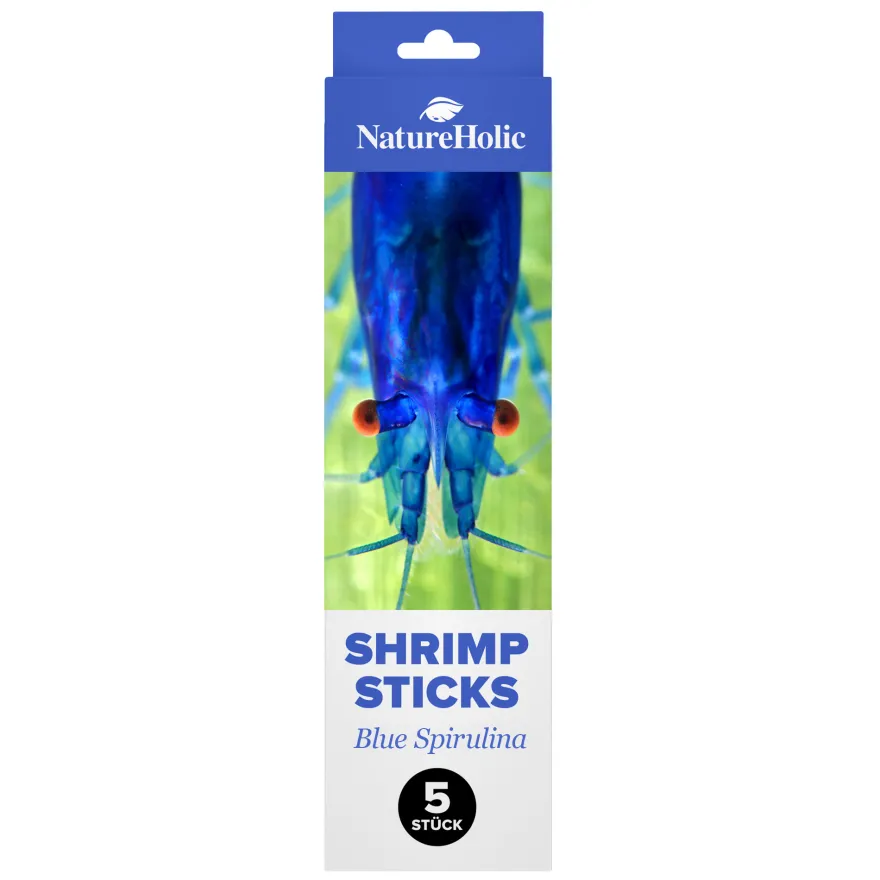NatureHolic Garnelen Lollies „Blue Spirulina“, 5 Lollis