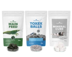 NatureHolic Garnelen "Sorglos" Paket - Mainfeed, MineralCube Pure Mineral, ToxEx Balls