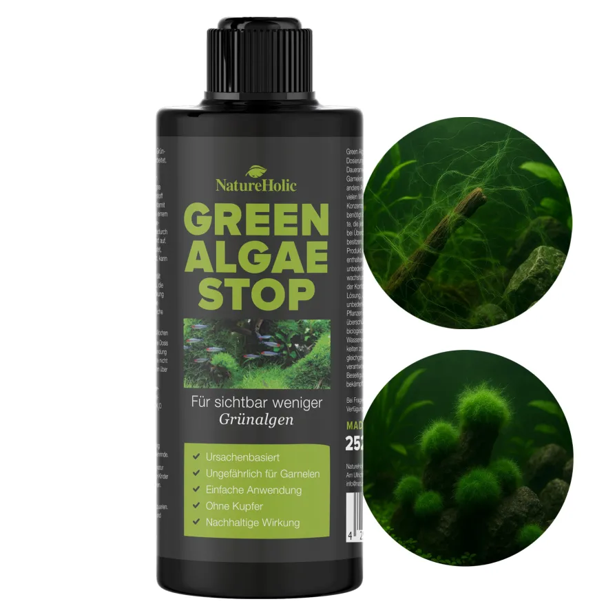 NatureHolic Green Algae Stop, Grünalgen Entferner, 250 ml