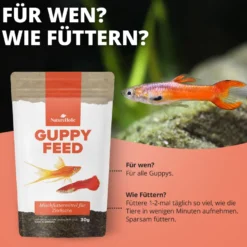 NatureHolic Guppyfeed, Futter für Guppy, 30 g